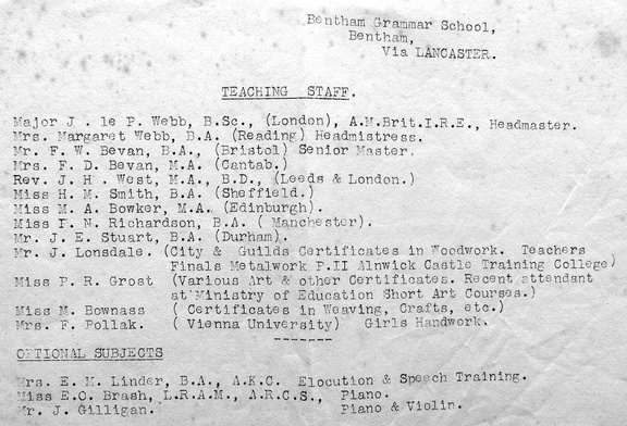 0104, BG 035, 16 Sep 1950, BGS Staff Qualifications