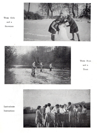 0157, C51 22A aka C51 22B, C51 22C, PW 116, 21 Mar 1951, Snowman, Fishing, Hockey