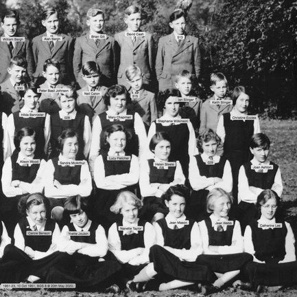 0252, 1951-23, 10 Oct 1951, Annual School Photo  BGS 8 of 8 Labels