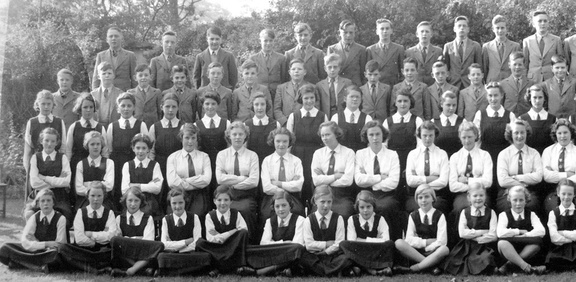 0254, 1951-25, 10 Oct 1951, Annual School Photo  BGS 1 + 2