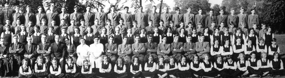 0259, 1951-30, 10 Oct 1951, Annual School Photo  BGS 5 + 6 + 7 + 8