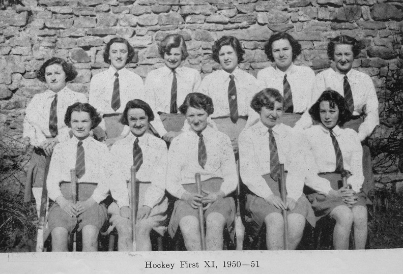 166, C51 22F,  21 Mar 1951, Hockey First XI, 1950-51.jpg