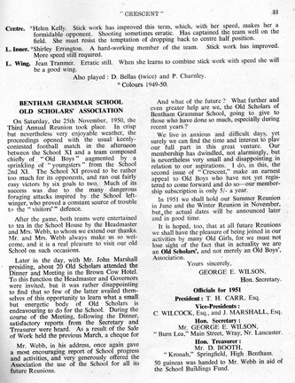 0192, C51 31,    21 Mar 1951, Hockey &amp; BGS Old Scholar's Association