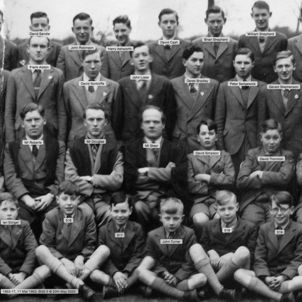 0358, 1953-17, 11 Mar 1953, Annual School Photo  BGS 5 of 8 Labels