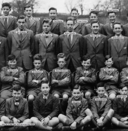 0361, 1953-19, 11 Mar 1953, Annual School Photo  BGS 6 of 8 Labels