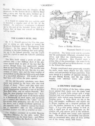 0392, C53 12,    1 Apr 1953, Garden Fete, 1952 &amp; Article