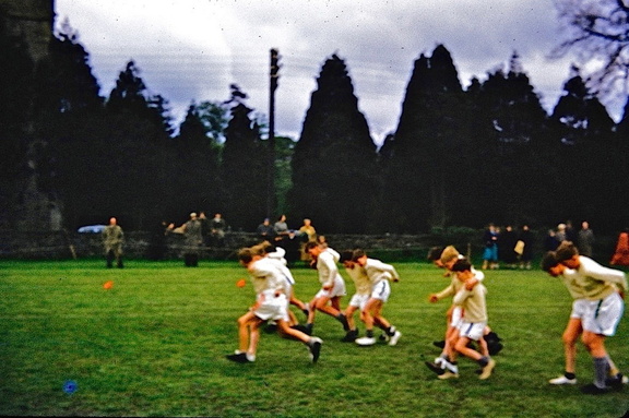 0473, PW 011,    4 Jul 1953, Three legged race