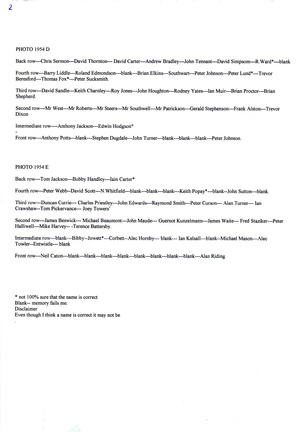 0570, BG 014,  12 May 1954, Annual School Photo Names co Ian Crawshaw