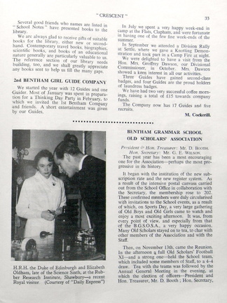 0664, C55 33,   6 Apr 1955, Library, Guides &amp; BGSOSA - Elizabeth Oldham