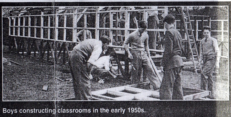 730, BG 020 aka C57 24B & C57 24C, 7 Oct 1955, Boys constructing classrooms..jpg