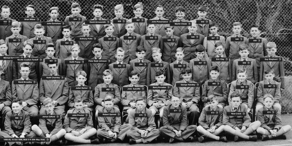 0861, 1956-14, 10 Oct 1956, Annual School Photo  BGS 5 of 5 Labels