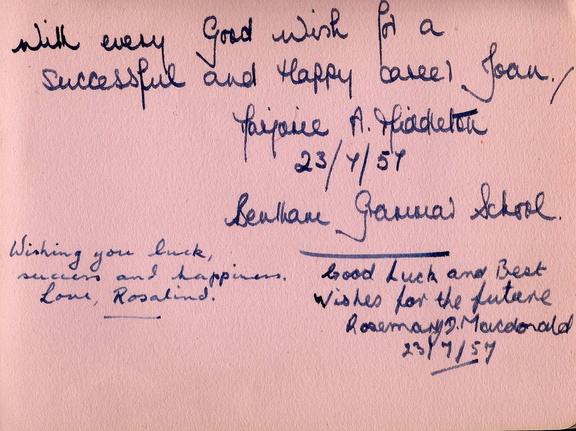 0976, JR bm, 23 Jul 1957, Signatures 2