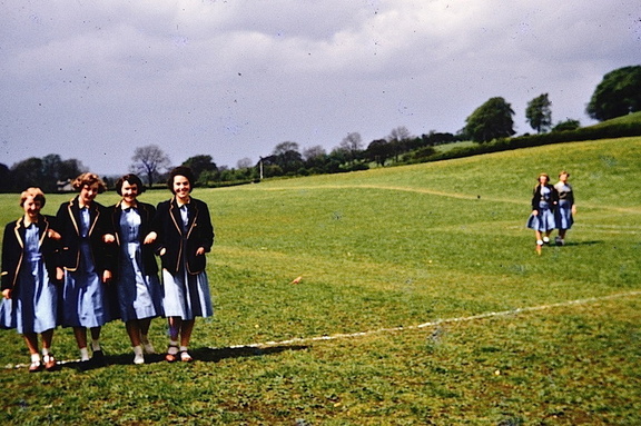 1051, PW 031, 1 Jul 1958, Group on sports field