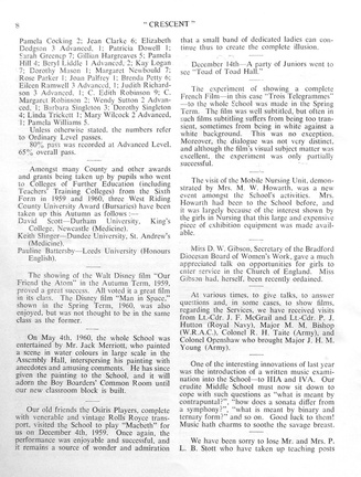 1155, C60 08, 13 Dec 1960, School Notes