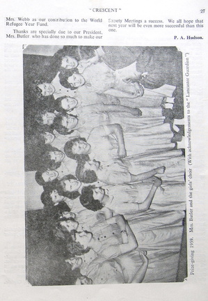 1181, C60 27, 13 Dec 1960, Girl;s Choir