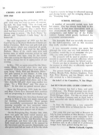 1184, C60 28, 13 Dec 1960, Choir, Socials, Guides