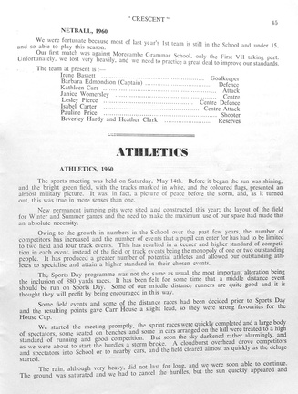 1205, C60 45, 13 Dec 1960, Athletics