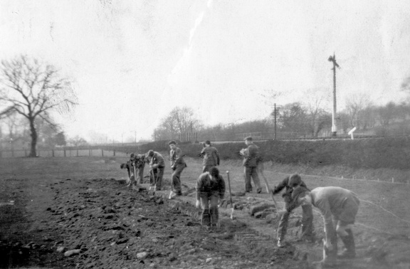0105.22, JW 074, 16 Sep 1950, Digging trenches on the sports field