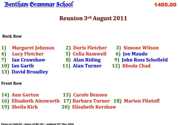 1406.00, Bg 181, 3 Aug 2011, Names - Reunion 2011, Punch Bowl, Low Bentham 