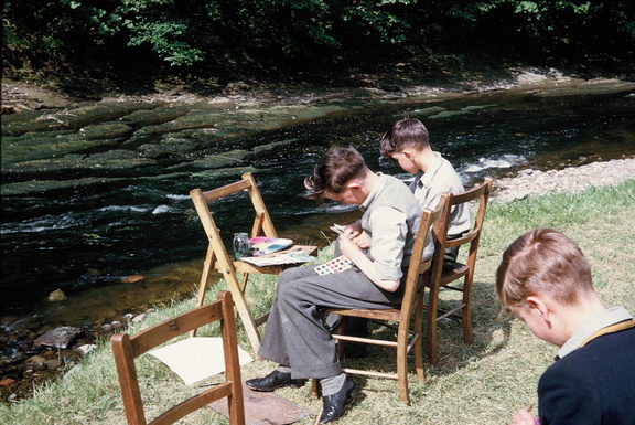 1136.40, JW 6005, 1 Jun 1960, Art lesson by the river