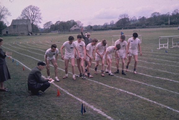 1056.10, JW 6234, Sports Day Mr Lonsdale starting race