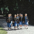 1040.35, JW 6126, 1 Jun 1958, Girls arriving at School 