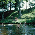 1040.25, JW 6124, 1 Jun 1958, Boys jumping in the river