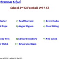 1024.02, BG 268, 2 Apr 1958, Names - School 2nd XI Football 1957