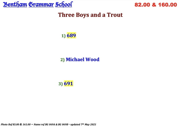 0083.00, BG 069A, 15 Apr 1950, Names - Three Boys &amp; a Trout