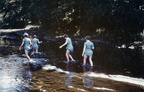 0514.50, JW 117, 14 Apr 1954, Girls paddling in the Wenning
